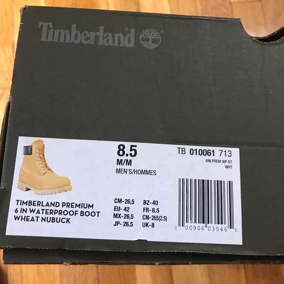 Timberland Other - Timberland Premium 6 in Waterproof  Boot Wheat Nubuck Men’s size 8.5 M/M